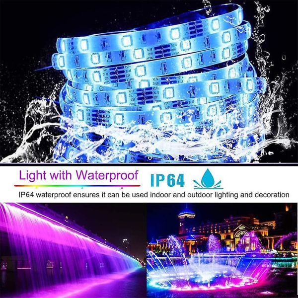 15M 3x5M LED RGB Valonauhat 5050 SMD 450LED 10mm