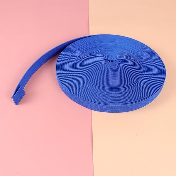 Förtjockat blått elastiskt band för skor, 16m DIY elastiskt band tillverkat av polyestergarn