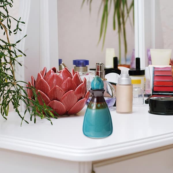 80 ml keramisk eterisk oljeflaskedispenser med polert bunn