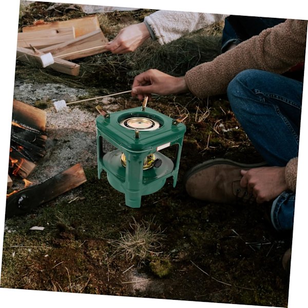Bärbart Campingkök 8-tändare Fotogenvärmare Utomhus Matlagningskit Järnmaterial Lätt att Använda