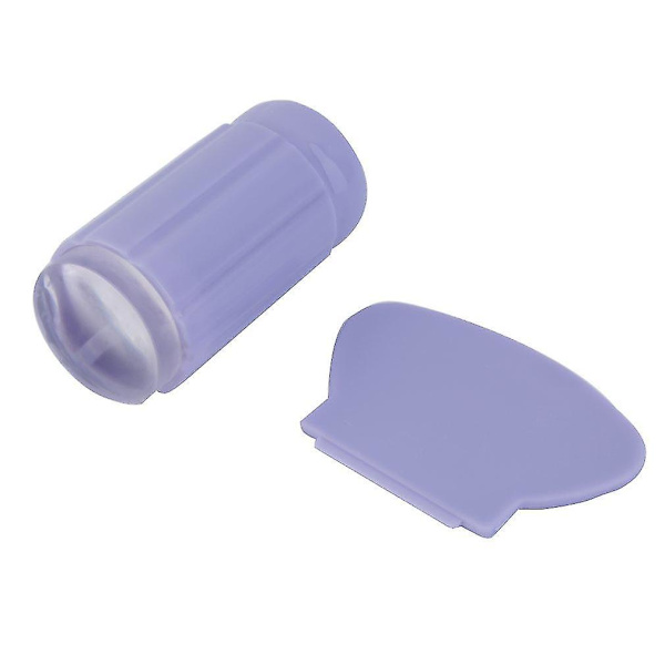 2,8 cm Klar Gelly Silikon Neglekunst Stempling Stempler Skraber