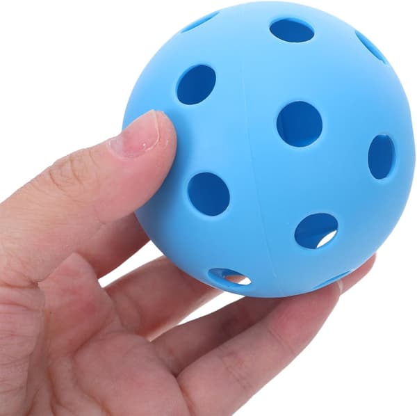 12 stk. Mini Popper-bolde 72 mm blå hule bløde baseballbolde i plast letvægts træningsbaseballbolde