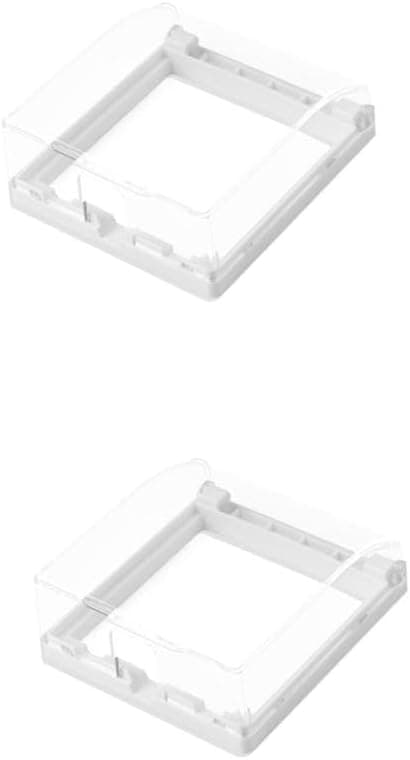 2 stk. veggboks, stikkontakt, frontplatedeksel for hjemmebruk, for overflatemontert materialdesign