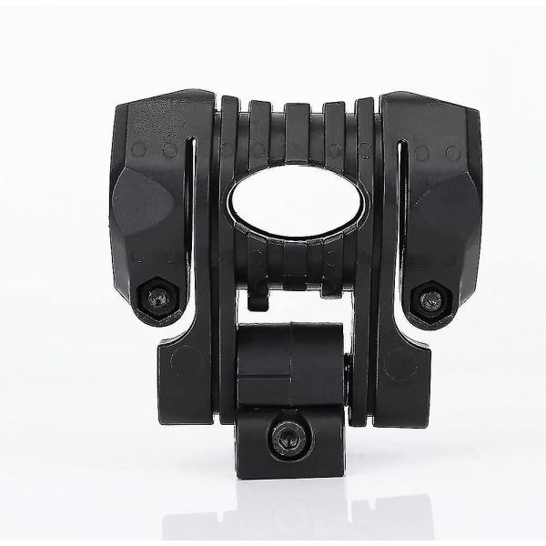 Torch Clip Montering Plast Rask Utgivelse Lommelykt Holder Clip Montering Kit (svart) (1 stk)