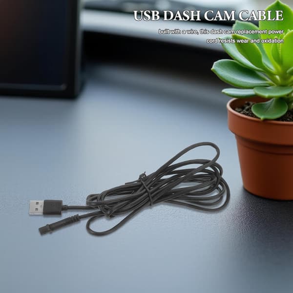 Biladapterkabel Dashcam-kabel Bilspilleradapterledning for USB-bruk i dashbordopptaker