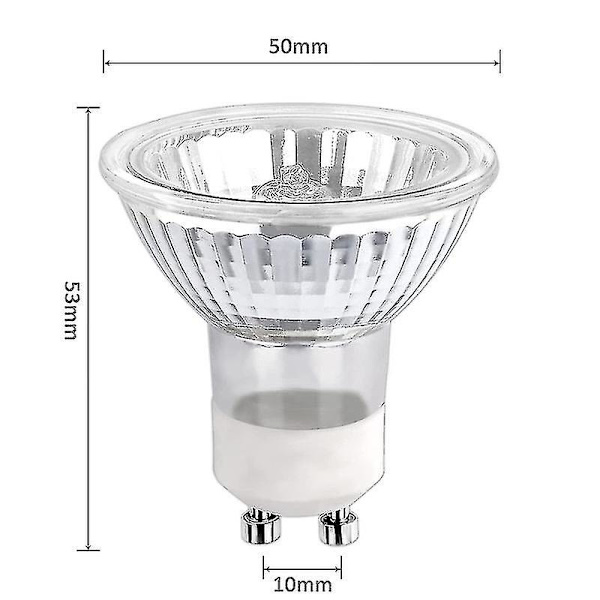 5 st GU10 35W Halogen Spotlight Glödlampa Dimbar, Halogen Reflektorlampor A-yuhao