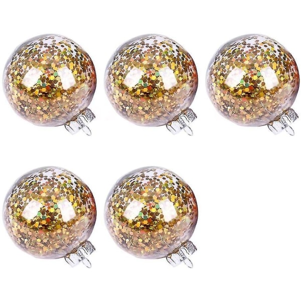 5 st 8 cm Okrossbara Julgransprydnader Klot