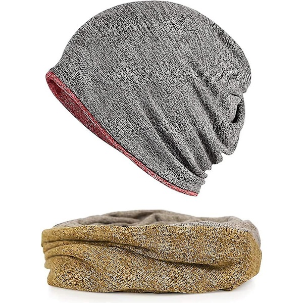 Hatt for menn og kvinner i bomull, avslappet beanie, myk og lett løpehatt, kort hatt for voksne, kjemisk hatt, avslappet hatt Red*yellow