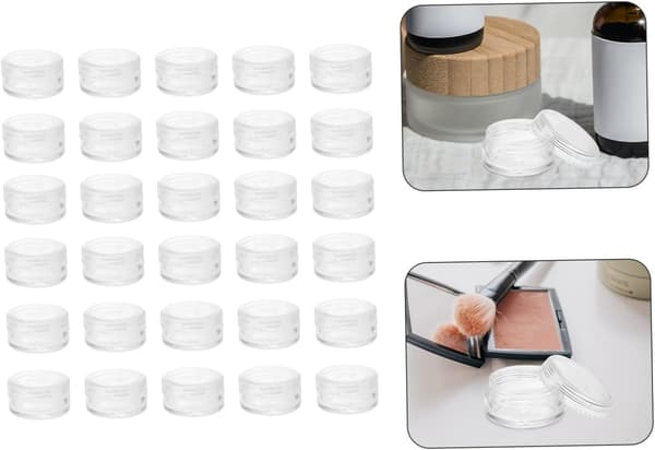 30 st plastflaskor provflaskor för reseboxar ansiktsboxar kosmetisk behållare läckagesäker burkdispenser