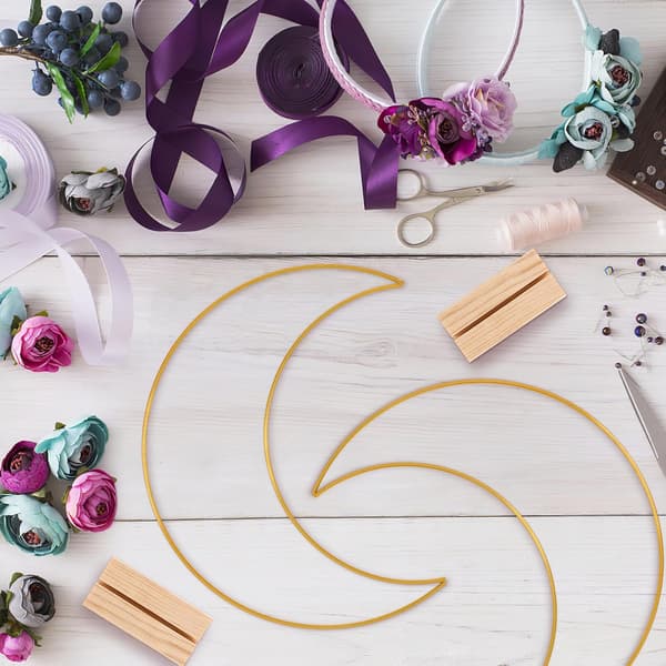 10 sett metall blomsterbøyle base midtpunkt bryllupsborddekorasjoner ring DIY bryllupspynt