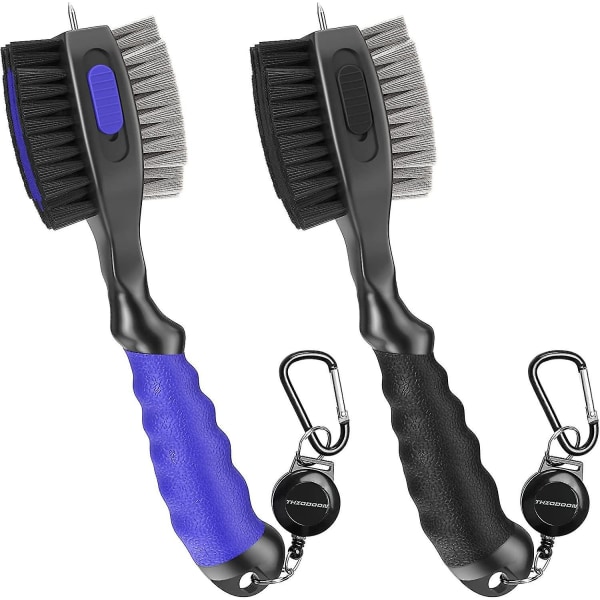 2-pack golfklubbborstar och spårrengöringsmedel med magnetisk nyckelring Överdimensionerad golfborste