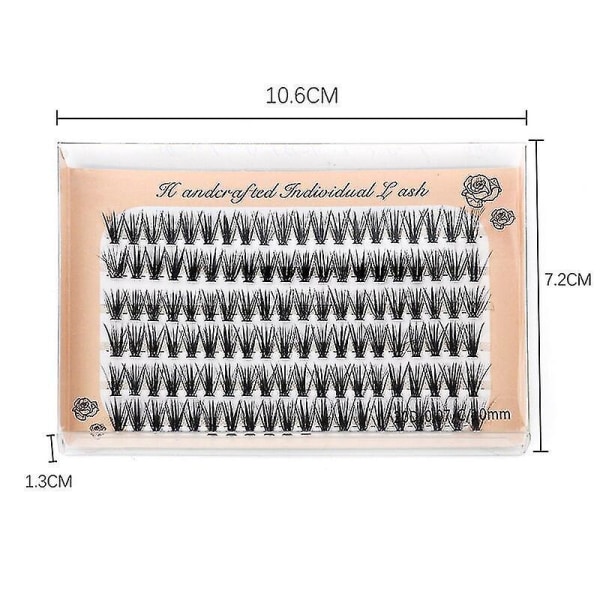 120 Kluster 20/30D C-Böj 8 mm Fransförlängningar