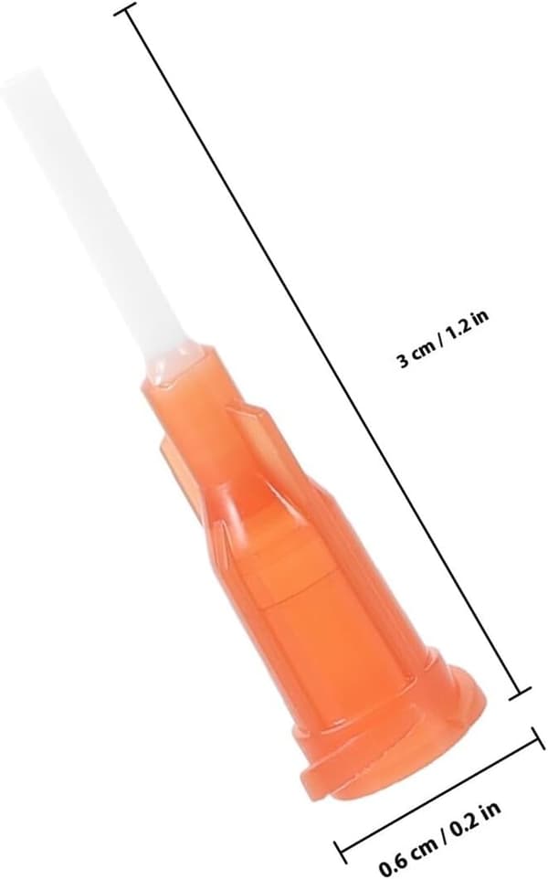 50 stk. 15G ravfarvede PP-plastikspidser til limdispensering, multifunktionel industriel applikator til klæbemiddel