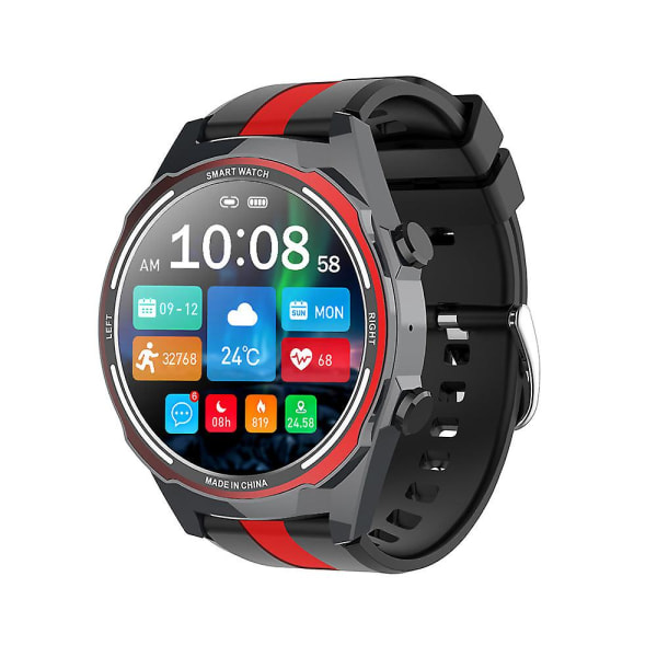 Smart Watch Support Puls Blodtryck Bluetooth Calling Message Push Red