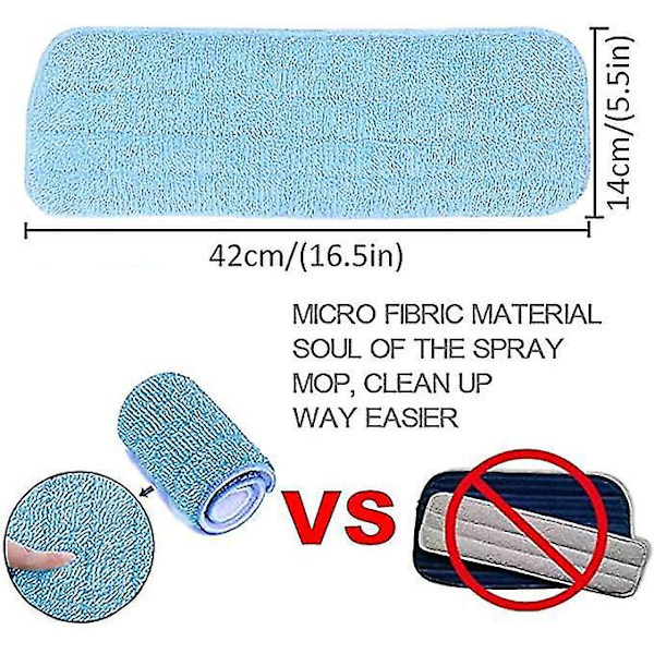 Mikrofiber Spraymoppdyna Ersättning för Dammsugare och Moppar