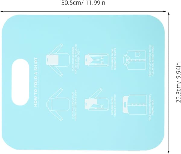 3 stk. foldebræt til T-shirt tøj foldebræt assorteret farve PP materiale let at bære bærbart