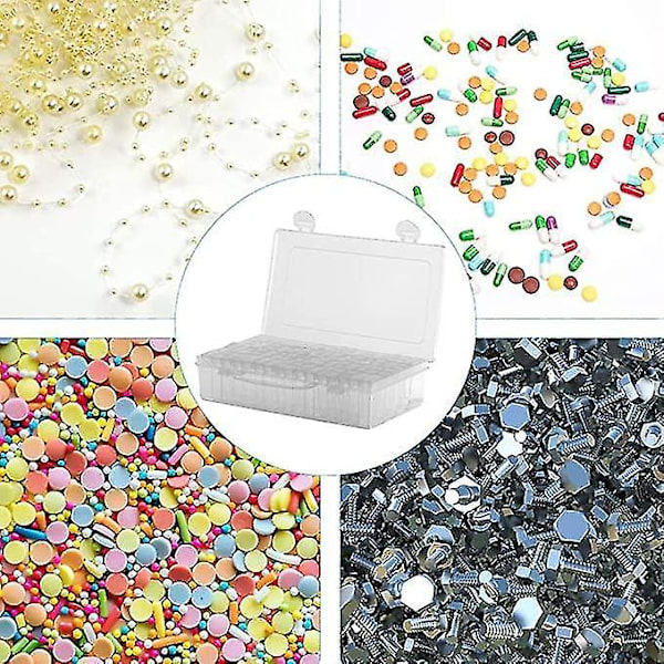 64-roms Diamantbroderiboks, Neglekunst Tilbehørs Oppbevaring