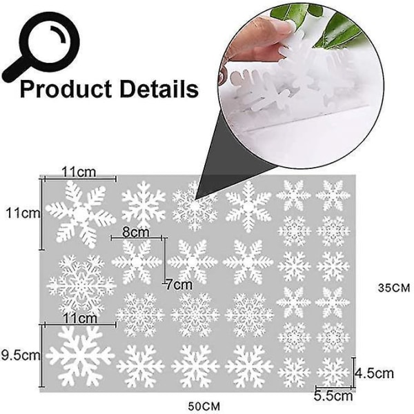Christmas Snowflakes Sticker Window Stickers PVC Decor