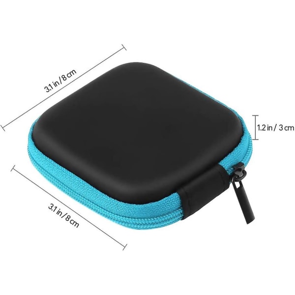 5 Pack Mini Eva Opbevaringsbokse til hovedtelefoner og høretelefoner