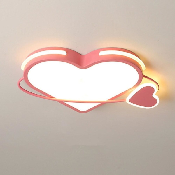 40 cm sydämen muotoinen sarjakuva kattolamppu Pink Love