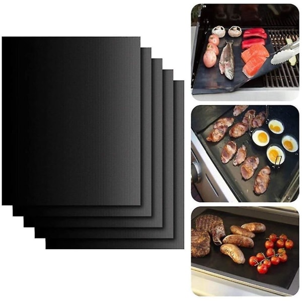 Genanvendelig BBQ Mat Teflon Fiber Non-stick grillplade