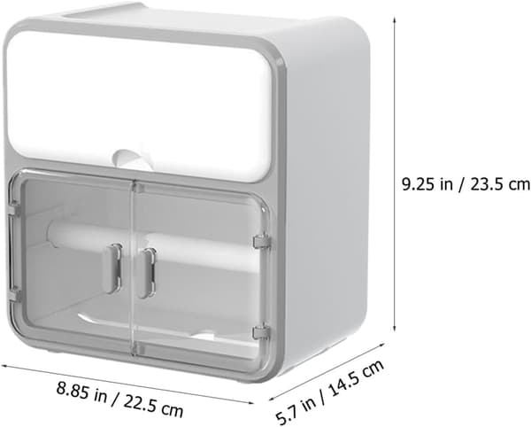 Toiletpapirholder Papirhåndklædeholder Vævbeholder Hvidt Pp Materiale Vægmontering
