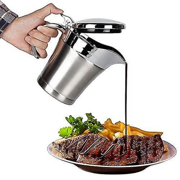 304 Rustfrit Stål Steak Sauce Pot Multifunktionel Isoleret 1pcssølv