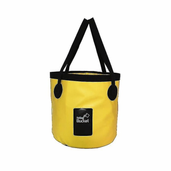 Hopfällbar Hink 5.3 Gallon Bärbar Vikbar Campinghink Med Fiskevatten