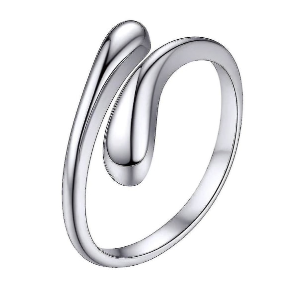 Kvinder S925 Solid Sterling Sølv Ring, Chic Classy Design