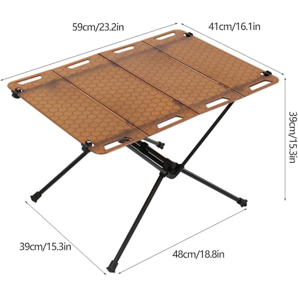 Alloy Picnicborde Udendørs Gear, Udendørs Aluminium Alloy Foldbar Campborde, Multifunktionelt Have Bbq Grillbord, Foldbart Bord Til Camping, S Khaki