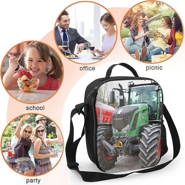 Isolerad Lunchväska Fendt 828 Vario Lunchbox Med Vadderad Isolerad Foder Lunchväska Termisk Kylare Pack