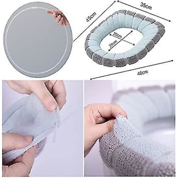Toalettlock-Värmare, 3-pack, Tvättsbart Sittskydd