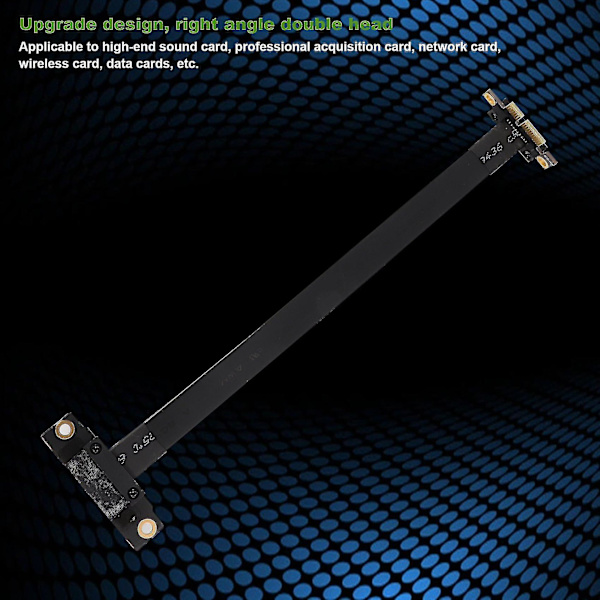 PCIe X1 Riserkabel Dubbel Höger Vinkel PCIe 3.0 X1 Till X1 Förlängningskabel 8gbps Pci 1x Riserkort 20cm-yuhao