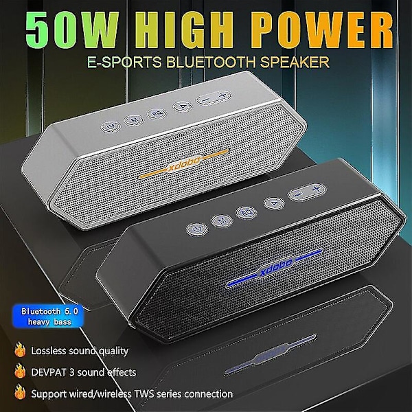 Xdobo 100W Stereo Bluetooth Højttaler Højtro Hjem