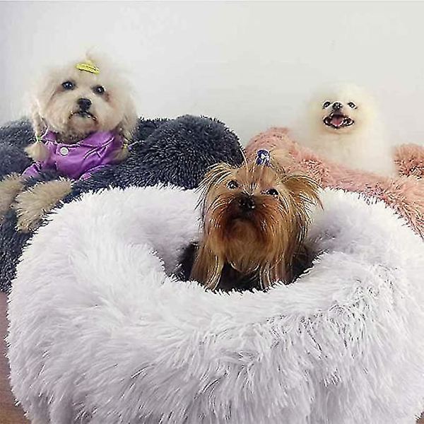 Luksusinen Pehmeä Lemmikkieläinten Vuode Suurille Kissoille ja Koirille Pyöreä Cuddler-tyyny