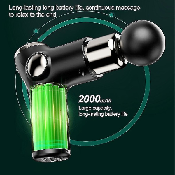 Massagepistol Deep Tissue Percussion Mini LCD 32 Hastigheter Muskelmassager Smärtlindring