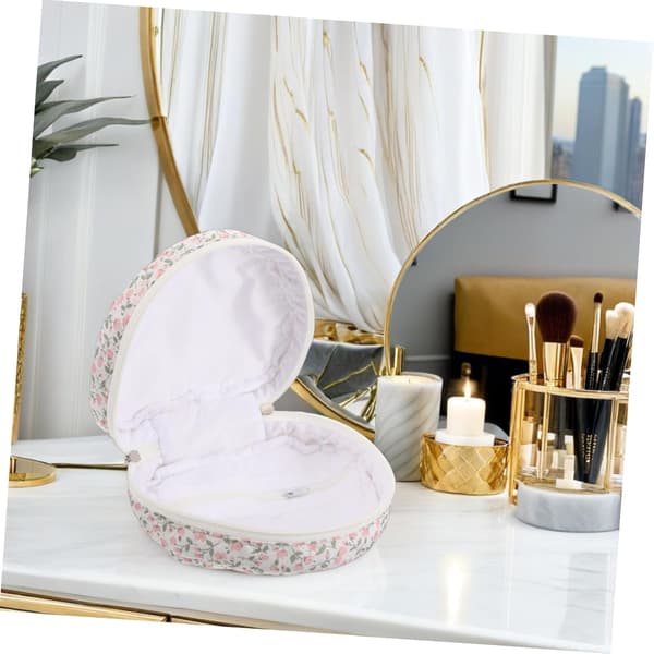 Blomstret Toilettaske til Kvinder Stor Kapacitet Rejse Makeup Organizer