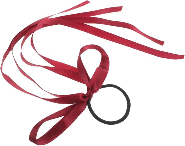 Elegante Hårklemmer med Satengsløyfe for Kvinner, Elastisk Hårbånd for Tykt Hår, Daglig Styling