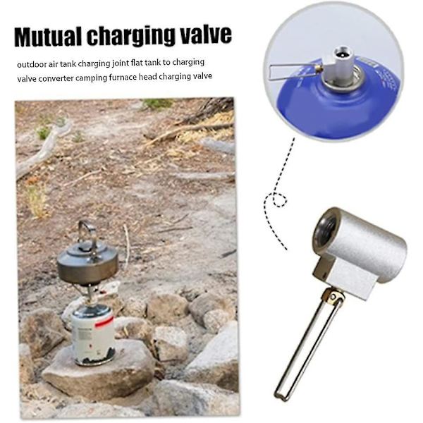 Camping Gas Tank Adapter Gas Cylinder Påfyldningsadapter Propan Tank Adapter Udendørs