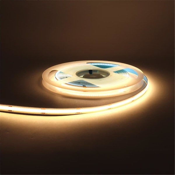 5m (16,4ft) COB LED-nauha DC12V Joustava 8mm CRI90 LED-nauha