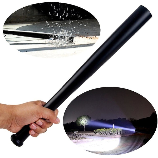 Baseball Bat LED Lommelygte Vandtæt Aluminium Legering Lommelygte