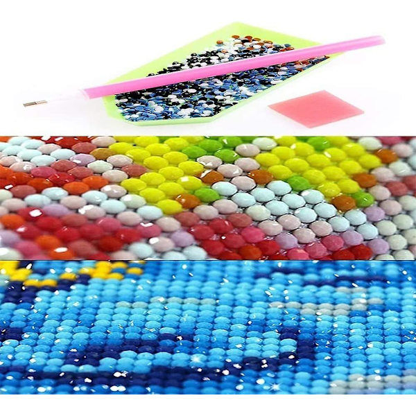 5D DIY Diamantmaleri Rose Klok