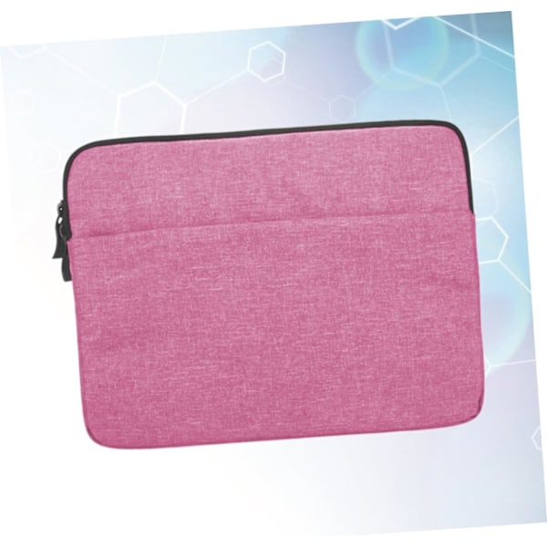 Beskyttende taske til bærbar computer 15,6'' Laptop Sleeve Case Bærbar Taske Lynlås Enkel Stilfuld Rosafarvet