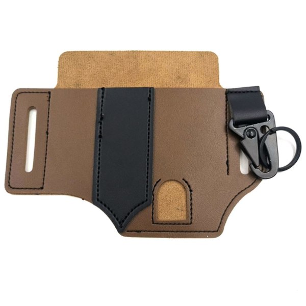 Pu Leather Sheath Pocket Organizer Oppbevaringsbelte Midjeveske for camping