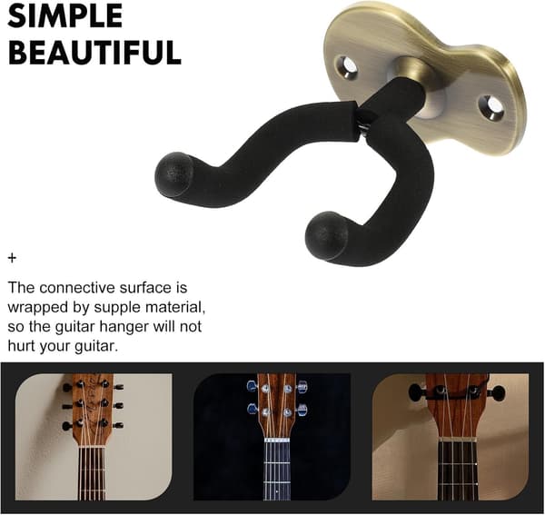 Violin Guitar Ukulele Vægholder Robust Bæreevne til Musikrum Opbevaring