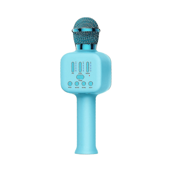 Kapacitans Trådlös mikrofon Bluetooth högtalare allt-i-ett-maskin Karaoke video- och ljudutrustning med Rgb-ljuseffekt kan anslutas i två