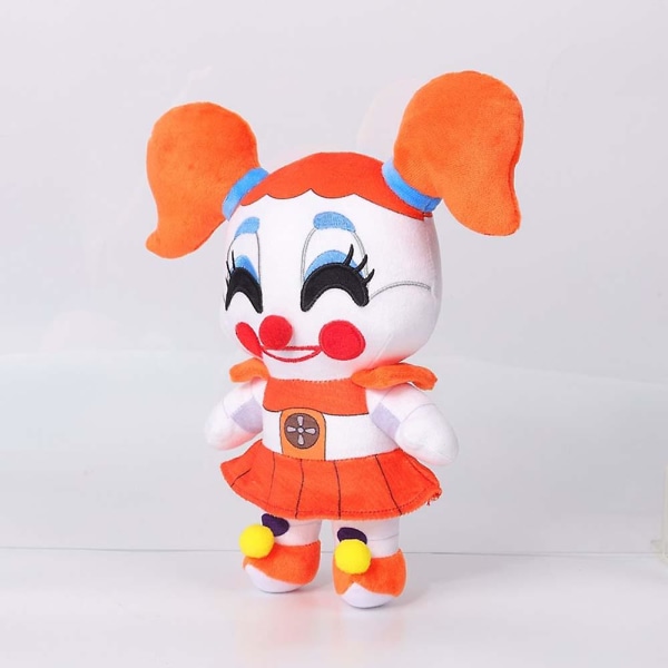 25cm Fnaf Sundrop Plyschleksaker Breach Sunrise Sundrop Fnaf Sun Joker Plyschleksak Speldockor White Bear