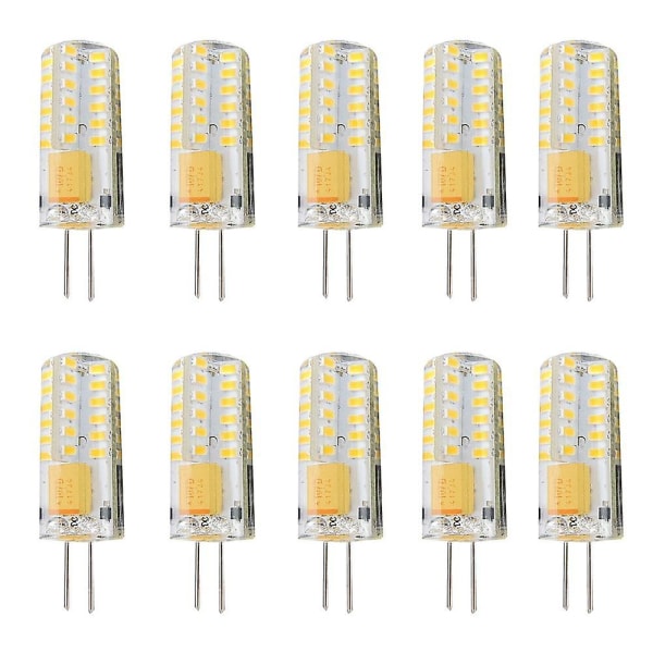 10 stk 3 W LED Bi-pin Lys 300 Lm G4 T 48 LED Perler Smd 3014 Dimbar