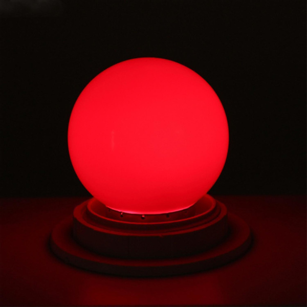 E27 LED-lampor 1W Pe Frostad LED-lampa Färgrik 220V - 1st (röd)