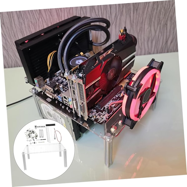 DIY Datorchassi Tillbehör Moderkort Stödfäste för Öppen Bänk Chassi Ställ